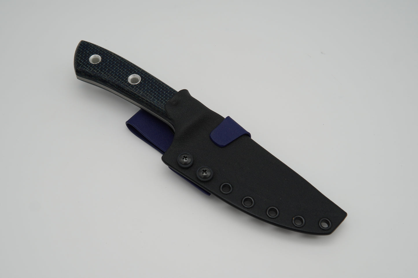 Custom Belt Knife - Blue Scroll Project