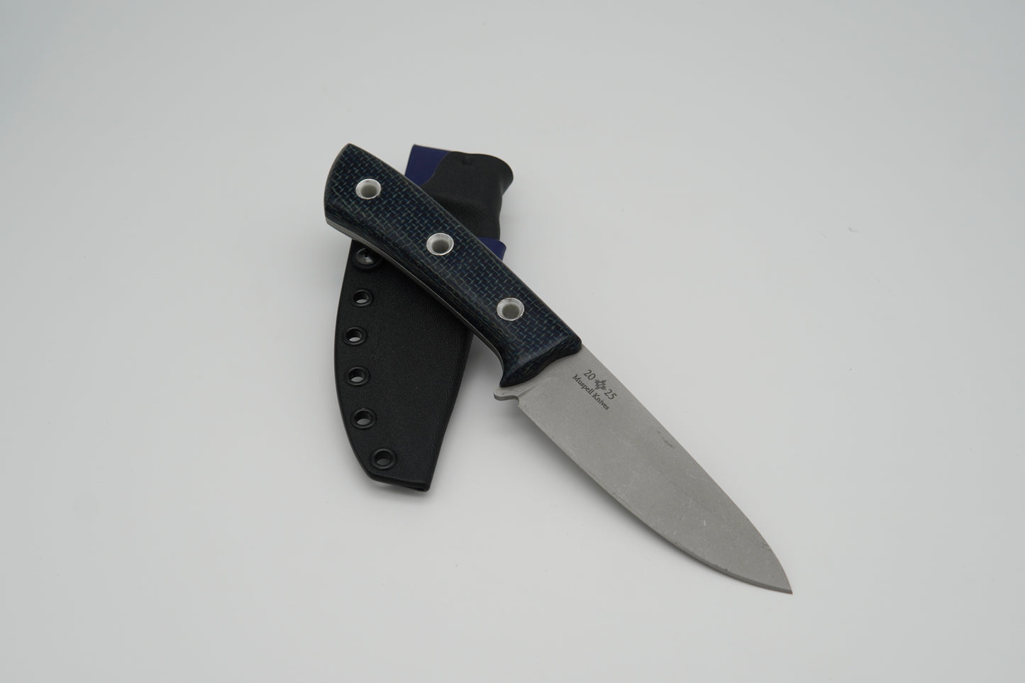 Custom Belt Knife - Blue Scroll Project