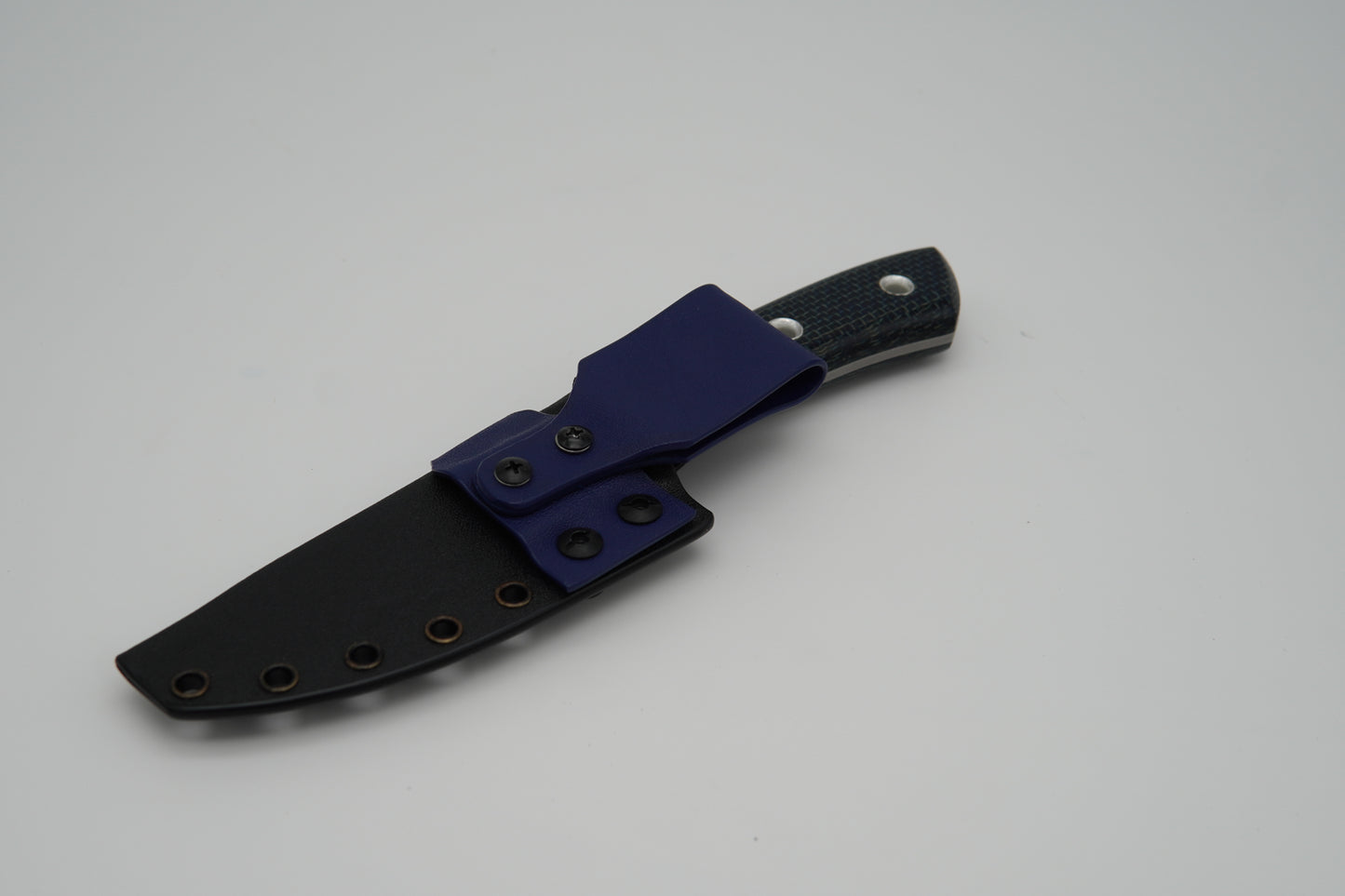 Custom Belt Knife - Blue Scroll Project