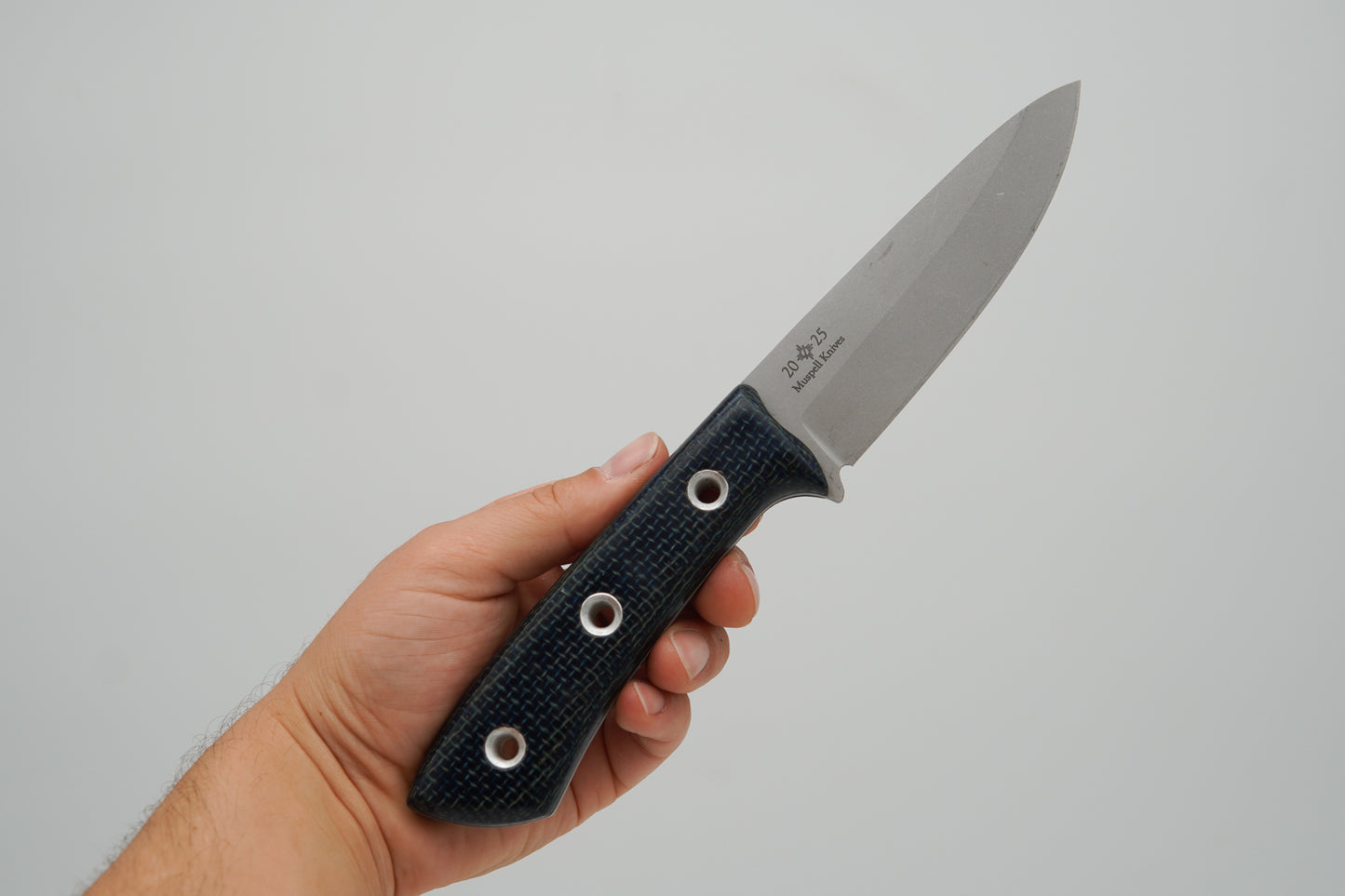 Custom Belt Knife - Blue Scroll Project