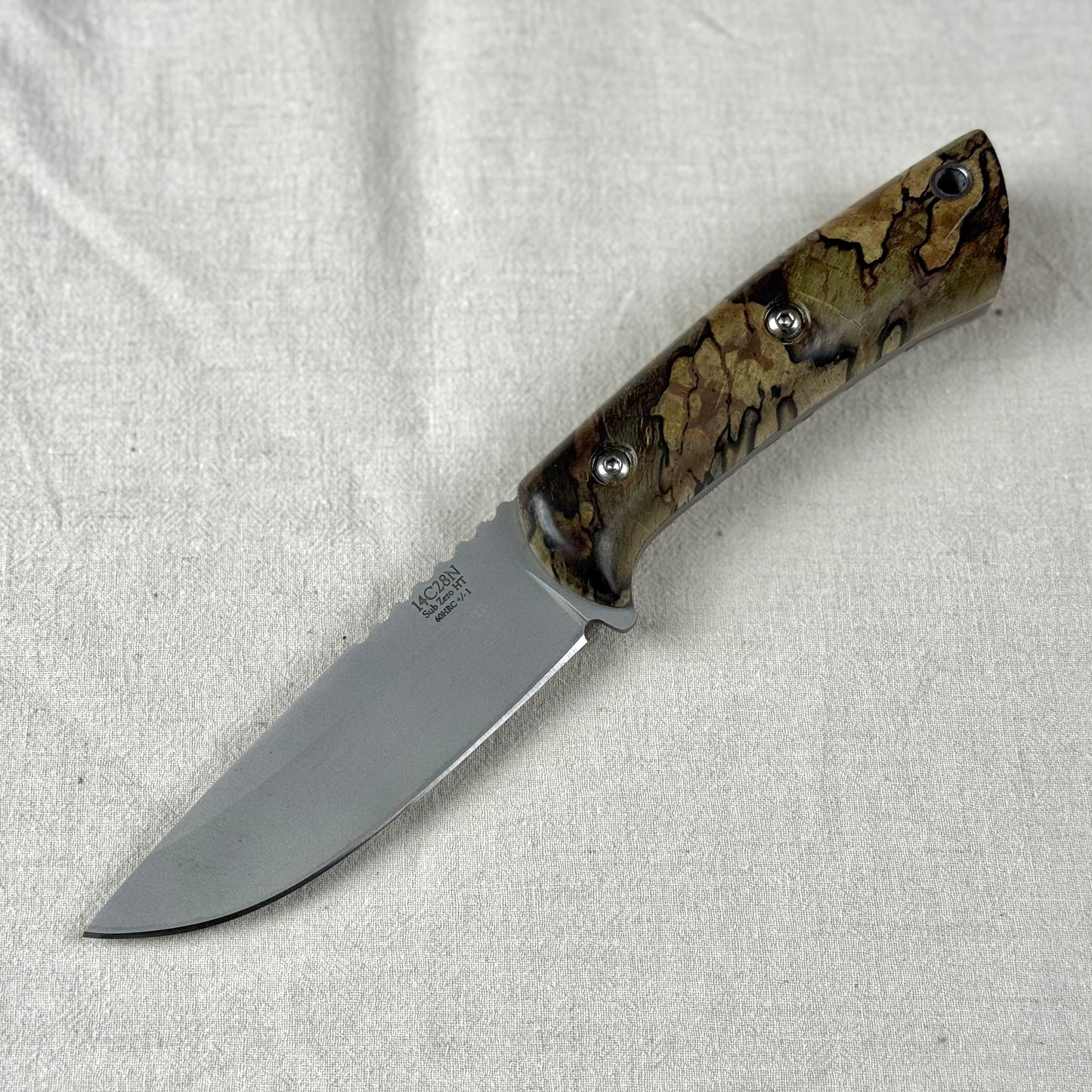 Belt Knife with spalted Birch