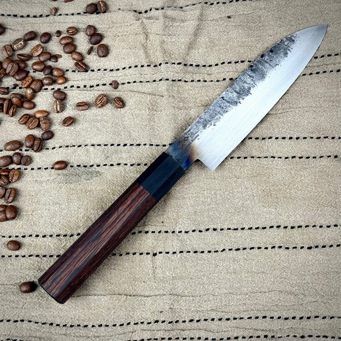 Hand forged kitchen knife